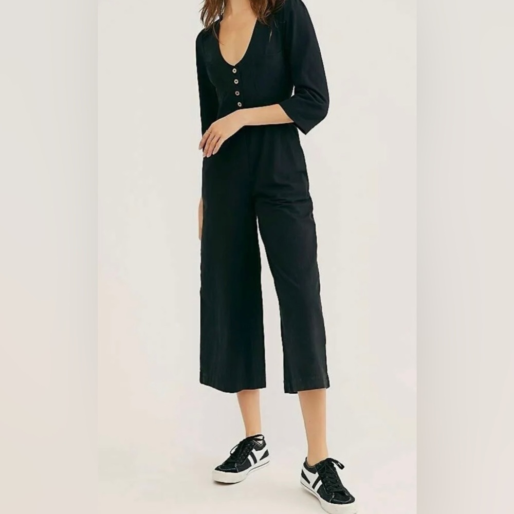 Free People Back Into It Jumpsuit (XS) - Picture 1 of 9